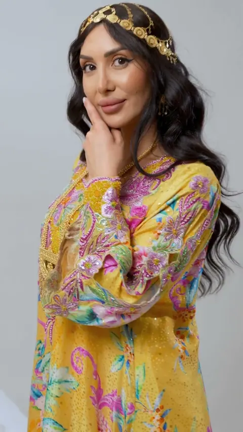 Floral abaya product shoot in Dubai