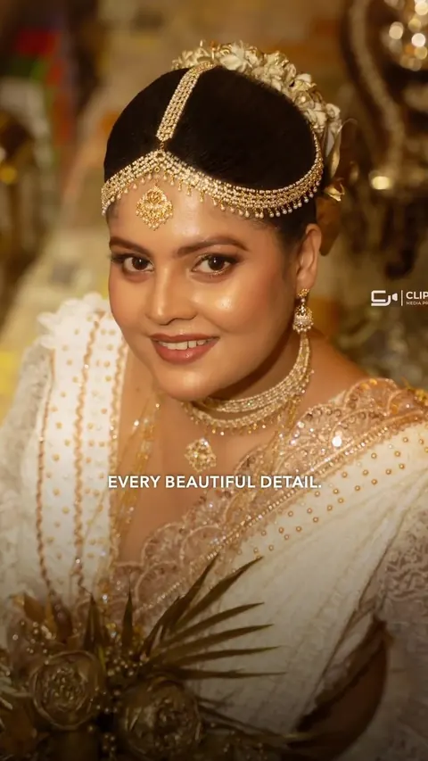 Sri Lankan bride portrait in Dubai